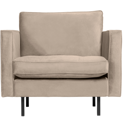 BePureHome classic fauteuil Rodeo - Velvet - Khaki - 83x98x88 - vtwonen shop