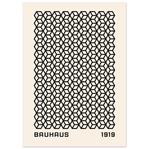 Artfulprints  Bauhaus - 1919 beehive   poster 50x70 cm - vtwonen shop