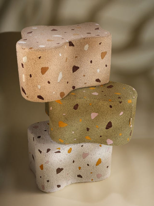 Wigiwama Terrazzo Cloud Poef - Multi_Color - vtwonen shop