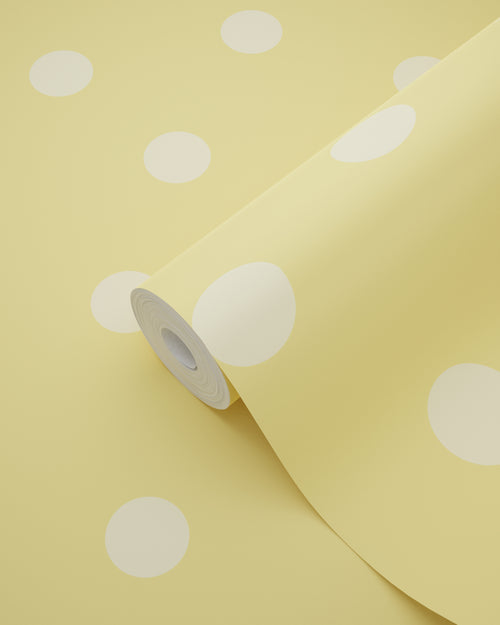 ESTAhome behang stippen geel - 50 x 900 cm - 131578 - vtwonen shop