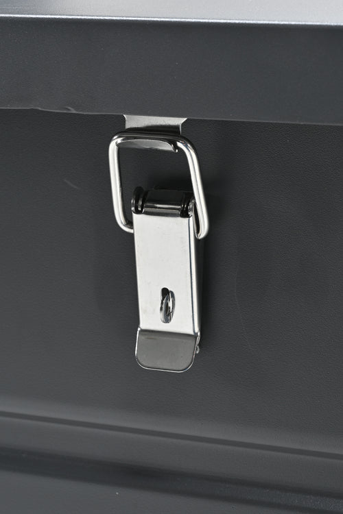 Cambridge kussenbox - aluminium -  141x73 cm - carbon black - vtwonen shop