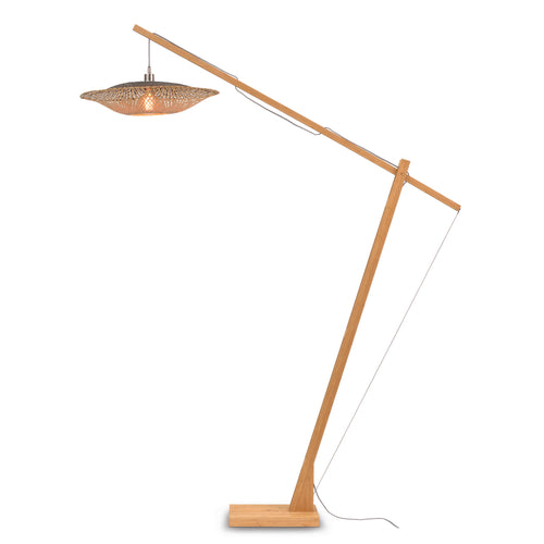 GOOD&MOJO vloerlamp Kalimantan - bruin - Ø60cm - vtwonen shop