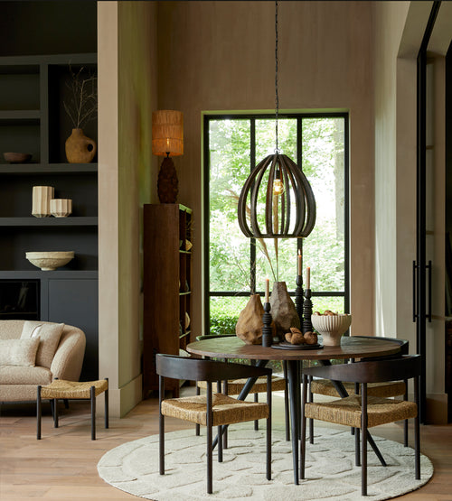 Light & Living vloerkleed BAJELO - Ø220x0.5cm - bruin