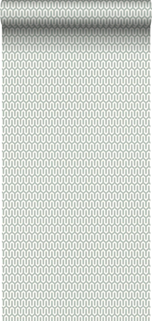 Borastapeter behang geometrische vormen grijs en wit - 53 cm x 10.05 m - 660761 - vtwonen shop
