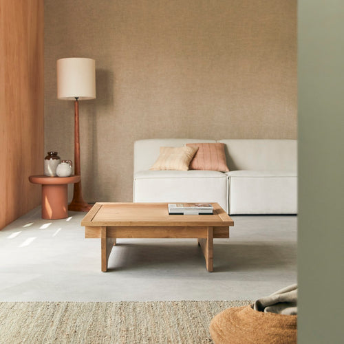 Tikamoon Massief eiken vierkante salontafel - Naturel
