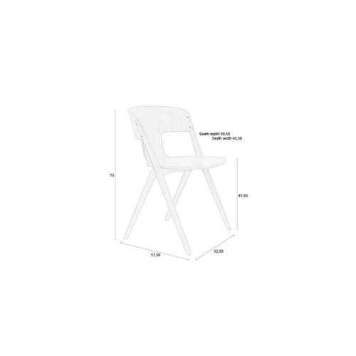 Zuiver Horizon Outdoor Eetkamerstoelen  Off-White - Set van 4