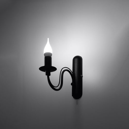 Sollux Lighting Wandlamp MINERWA zwart - 6x25x25cm
