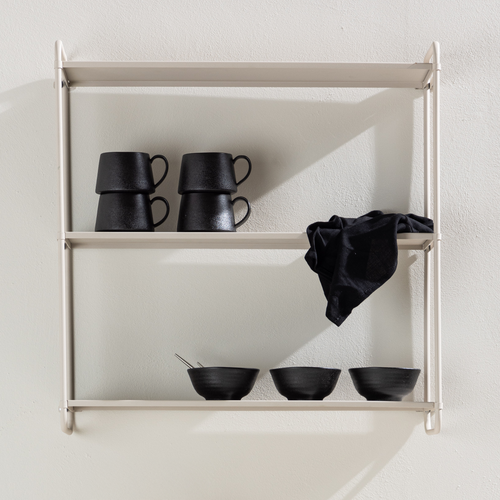 Nest living Freddy Metalen Wandrek Beige - 63 x 62 cm