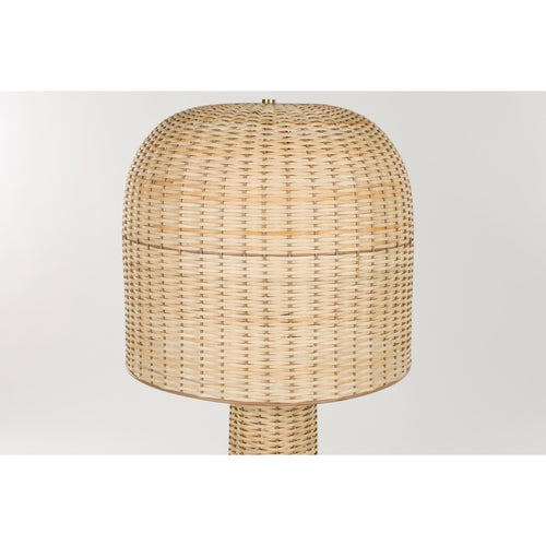 Housecraft Living Jude Vloerlamp Rotan - Bruin - vtwonen shop