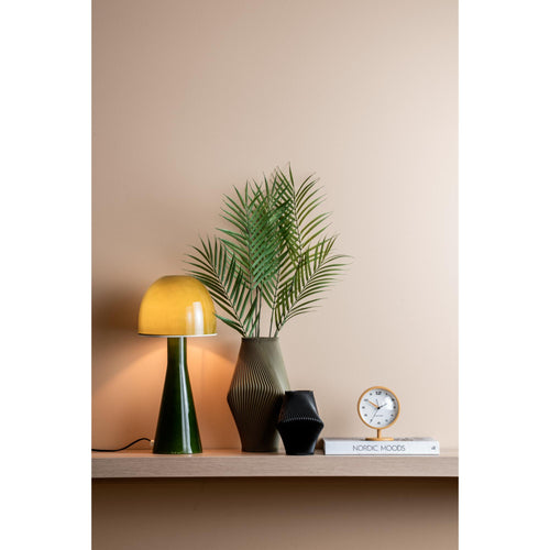 Karlsson wekker Brisk Dome - geel - 6.5x11x13.8cm