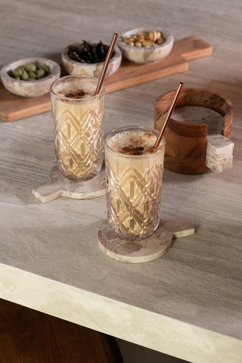 J-Line glas Anna Hoog - glas - transparant - 6 stuks