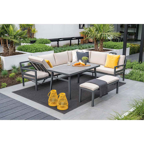 Garden Impressions lounge dining set Markus - desert sand 4-delig - vtwonen shop