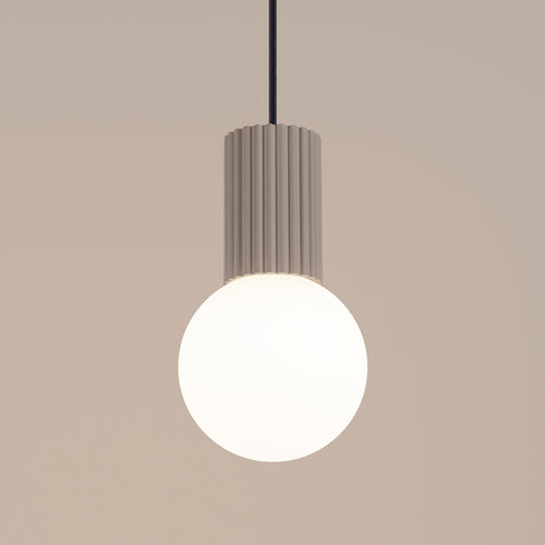 Sollux Lighting Hanglamp HALO 1 taupe - 12x12x120cm