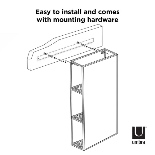Umbra Cubiko wandspiegel met planken - vtwonen shop