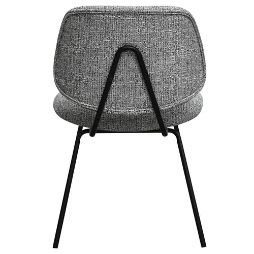 Furnhouse eetkamerstoel Sofia - Grijs - Stof (Bouclé) - Set van 2