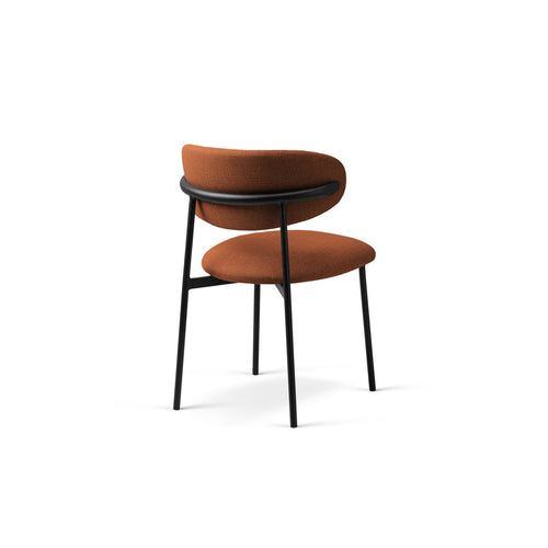 Set van 2 stoelen Nina structurele stof baksteen - 52x55x78cm
