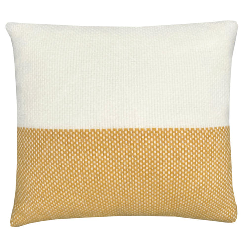 Malagoon kussen Festivity - geel, oker, offwhite - 45x45cm 100% wol