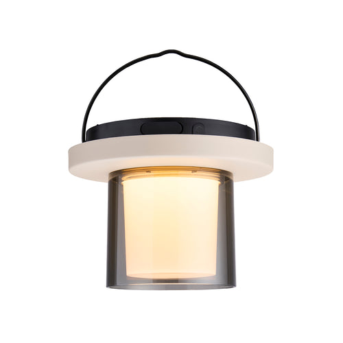 Lighto | Tafellamp bruin met rookglas solar voor buiten | Dimbaar | Oplaadbaar | Werkt op zonne-energie - vtwonen shop