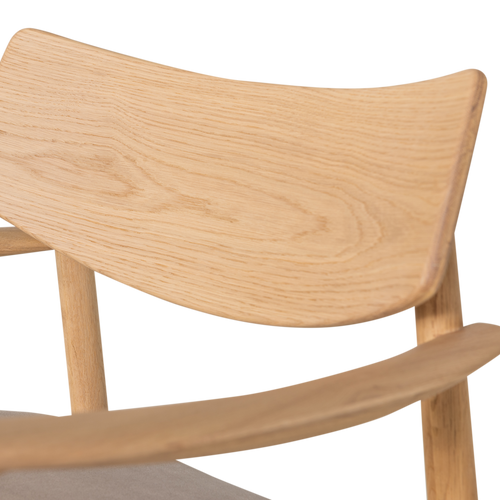 WOOOD fauteuil Bask - Eikenhout - Naturel - 72x69x70