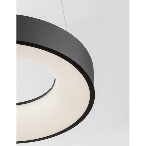 Merano Bancroft 38cm Geïntegreerde LED Hanglamp Plafondlamp Sandy Zwart Aluminium LED 30W 1950Lm 3000K