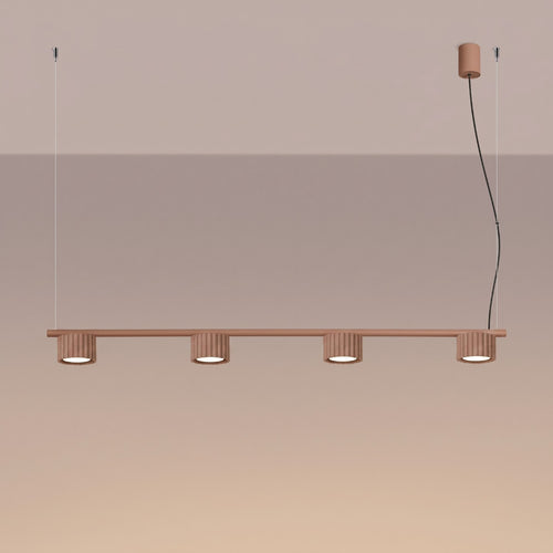 Sollux Lighting Kroonluchter AURA 4 mokka Gx53 - 122x10x208cm