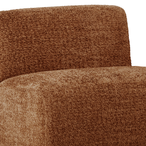 WOOOD 1-zits bank Mojo Base - Wollig - Roestbruin - 74x84x97
