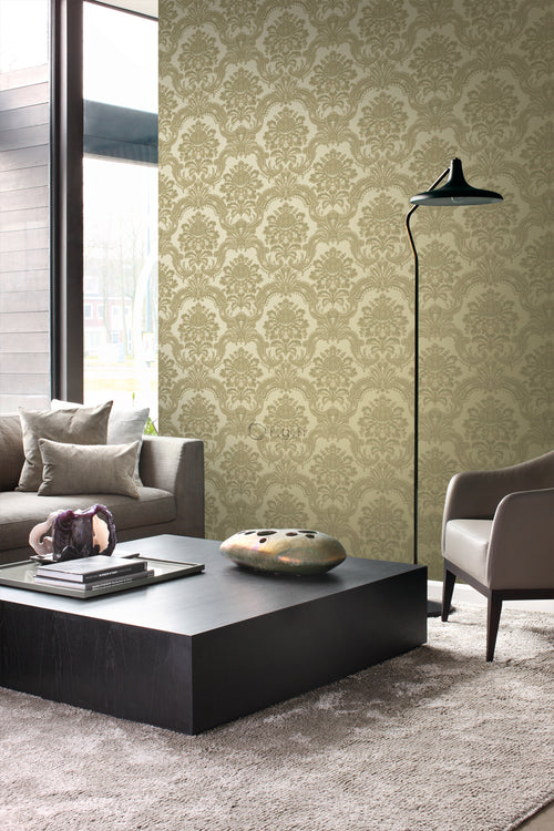 Origin Wallcoverings behang ornamenten licht glanzend goud - 53 cm x 10,05 m - 346526 - vtwonen shop
