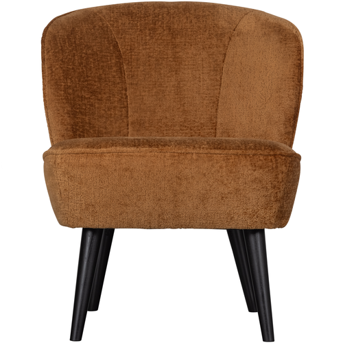 WOOOD fauteuil Sara - Velvet - Cognac - 59x71x70 - vtwonen shop