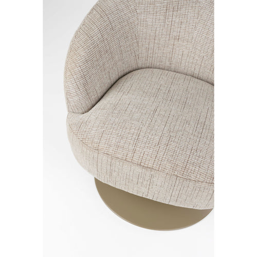 Housecraft Living Renate Fauteuil Draaibaar Beige/ Bruin - vtwonen shop