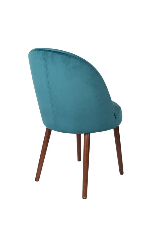 Dutchbone Barbara Eetkamerstoelen Blauw - Set van 2 - vtwonen shop