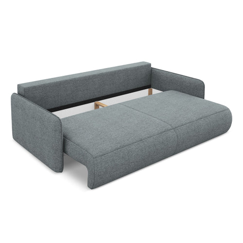 LaMiaSofa 3-zits slaapbank Palermo - chenille stof - jeans - 216x105x86