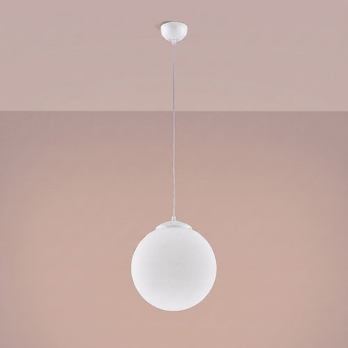 Sollux Lighting Hanglamp UGO 30 wit - 30x30x120cm
