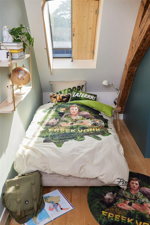 FREEK VONK dekbedovertrek Laterrr - 140x200 cm - zand