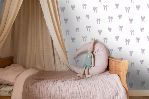 ESTAhome behang strikjes lila paars - 50 x 900 cm - 131432 - vtwonen shop