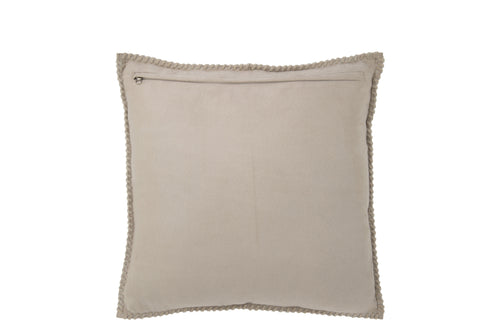 J-Line kussen Midden Lijn - leder - grijs - vtwonen shop