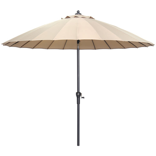 Manilla parasol - Ø250 cm - carbon black - taupe