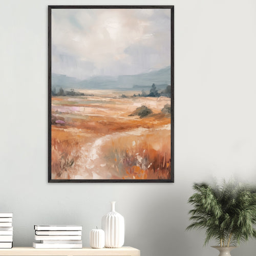 Artfulprints Poster Abstract - Open field   - A4 21x29.7 cm - Meerkleurig