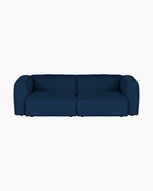 noo.ma Lobi 3-zits slaapbank - Storm Blue Corduroy, 140x190 cm slaapfunctie