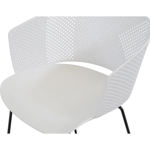Lesli Living bistrostoel Orly - wit - 58,5x45,5∕53x79cm - set van 4