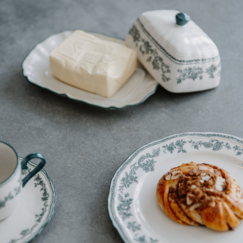 S|P Collection - Boterpot 20x14,5xH8,5cm green Cyril