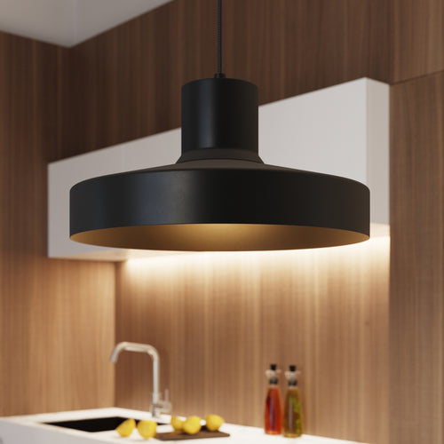 Sollux Lighting Hanglamp BILO zwart - 35x35x120cm