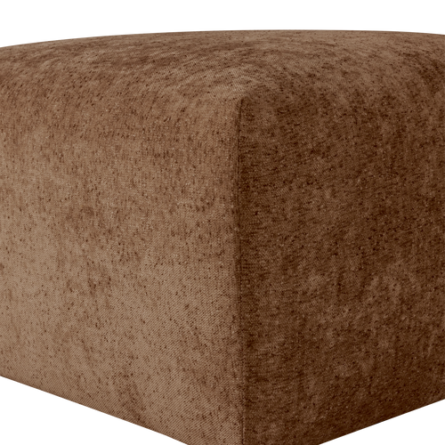 WOOOD hocker slub Umina - Chenille - Lichtbruin