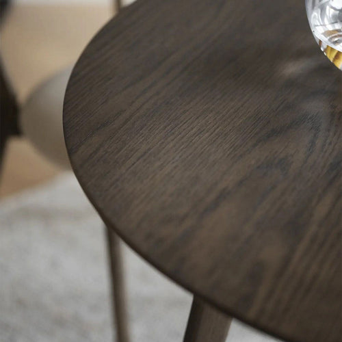 Rowico Home Yumi Ronde Houten Eettafel Ø 115 - Donker Eiken - vtwonen shop