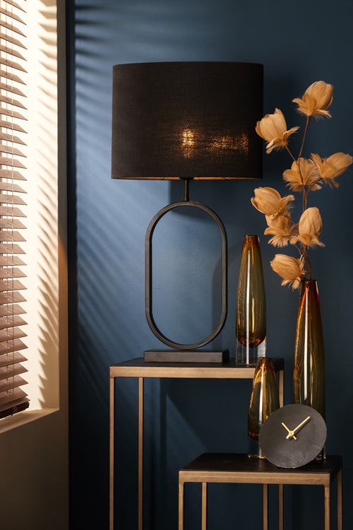 Light & Living lampenkap LIVIGNO - 38x17.5x28cm - zwart - vtwonen shop