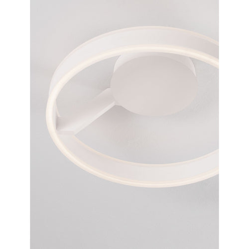 Nova Luce BIANCO Geïntegreerde LED-plafondlamp, halfverzonken, zandwit, Triac dimbaar, 28W 2010lm, 2700-3000-4000K kleurtemperatuur.