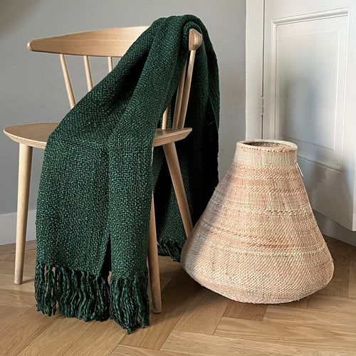 Malagoon plaid Forest - donkergroen - 125x150cm