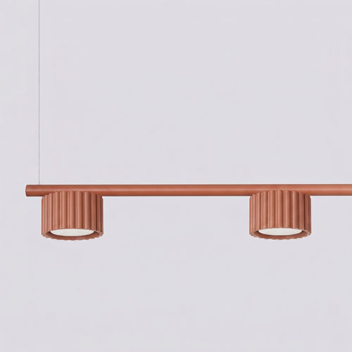 Sollux Lighting Kroonluchter AURA 4 rode oker Gx53 - 122x10x208cm