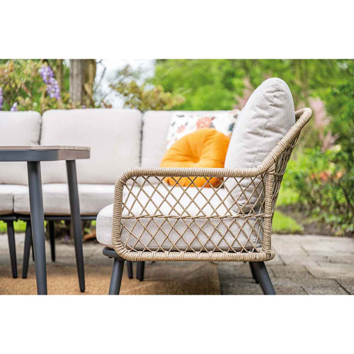 Garden Impressions lounge dining set R Kalibo desert sand - 6-delig