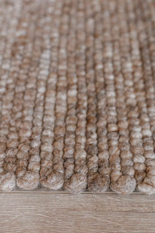 Interieur05 Wollen Vloerkleed Lichtbruin Vik - 160 x 230 cm