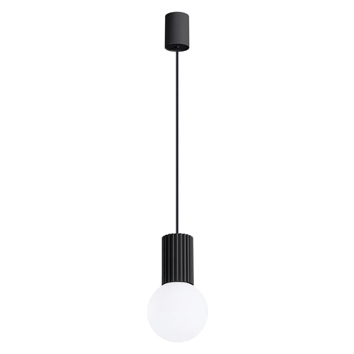 Sollux Lighting Hanglamp HALO 1 zwart - 12x12x120cm